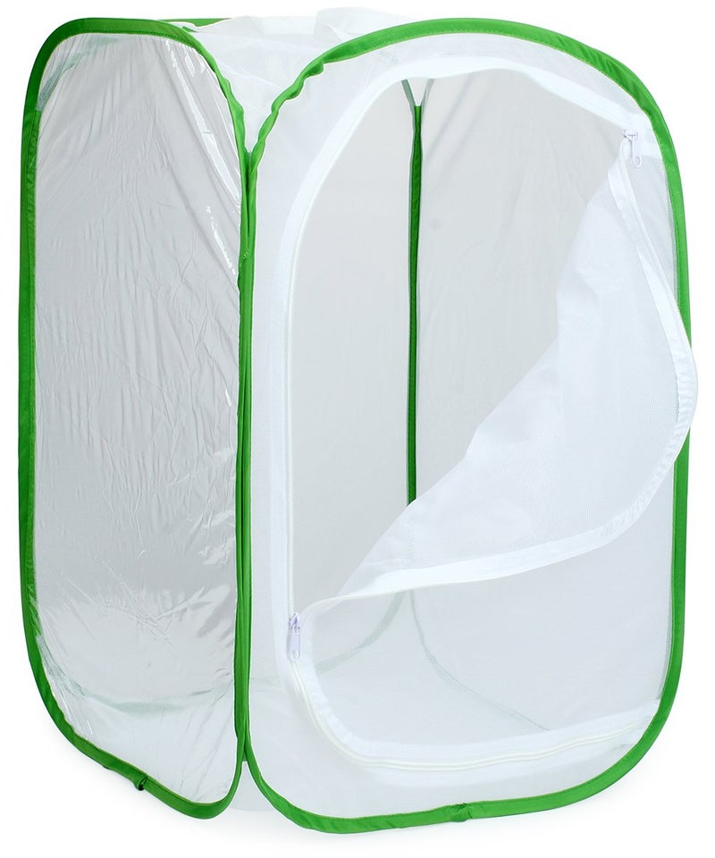 RESTCLOUD Insect and Butterfly Habitat Cage Terrarium Pop-up 24 Inches Tall with 10Pcs 10ML Floral Tubes - Image 5